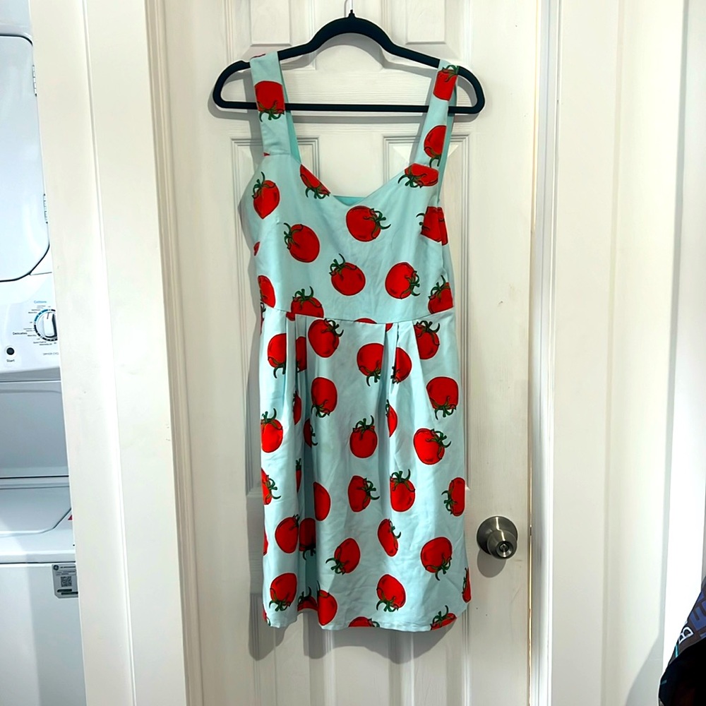 Compañia Fantastica tomato print sundress